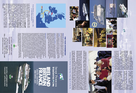 Irish Ferries brochure - outside . . .